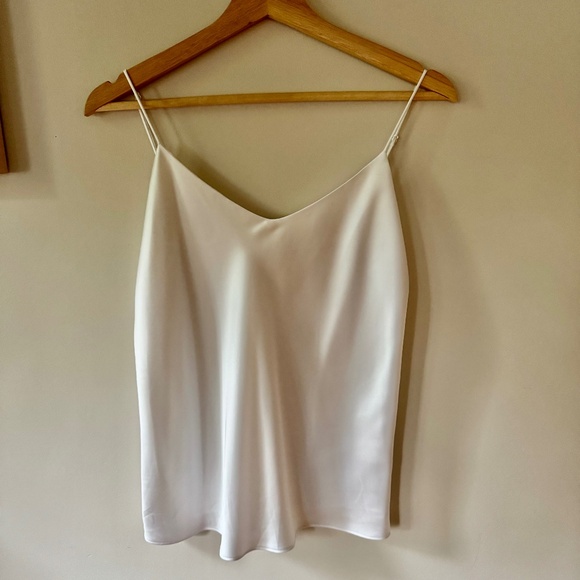 Club Monaco lined white silky top - Picture 1 of 6